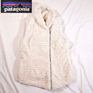 Patagonia Pelage Fleece Faux Fur Vest Full Zip Womens Medium